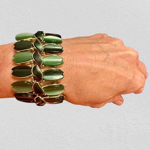 Vintage Signed LISNER Lucite Thermoset Bracelet 1950s - Picture 1 of 9